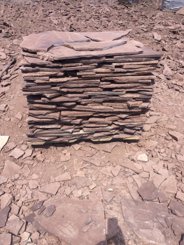 Плитняк лемезит бордовый для цоколя 1,5-2 см купить в Республике Башкортостан