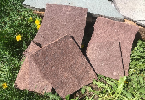 Плитняк лемезит бордовый для цоколя 1,5-2 см купить в Республике Башкортостан