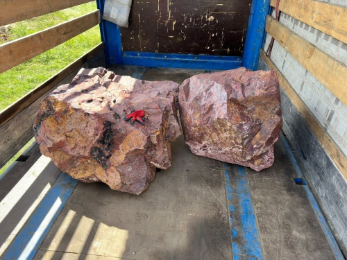 Ландшафтные глыбы красно-фиолетовые 200-1000 килограмм купить в Республике Башкортостан