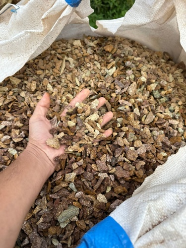 Златолит персиковый декоративная каменная крошка купить в Республике Башкортостан