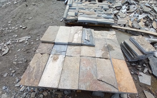 Плитка пилёная златолит Уральский для цоколя, отмостки купить в Республике Башкортостан