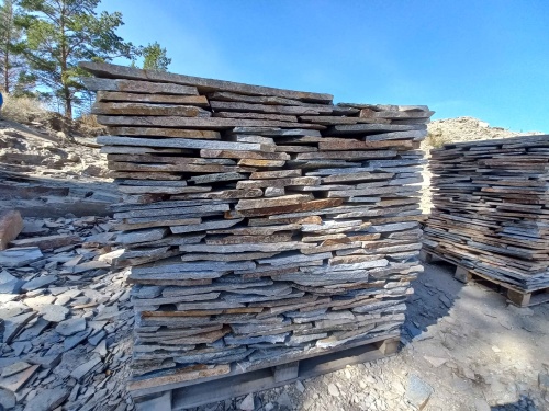 Плитняк златолит серебристый для фасада купить в Республике Башкортостан