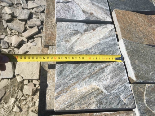 Плитка пилёная златолит Уральский для цоколя, отмостки купить в Республике Башкортостан