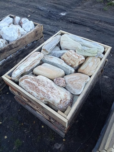 Златолит жёлтый, жёлто-зелёный глыбки и валуны для ланшафтного дизайна купить в Республике Башкортостан