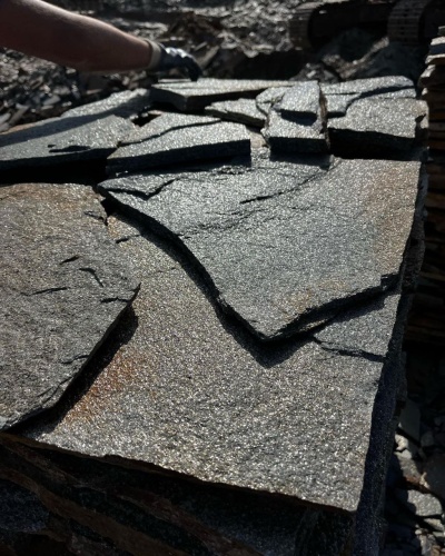 Плитняк златолит серебристый для фасада купить в Республике Башкортостан